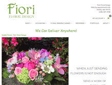 Tablet Screenshot of fiorifloraldesign.com